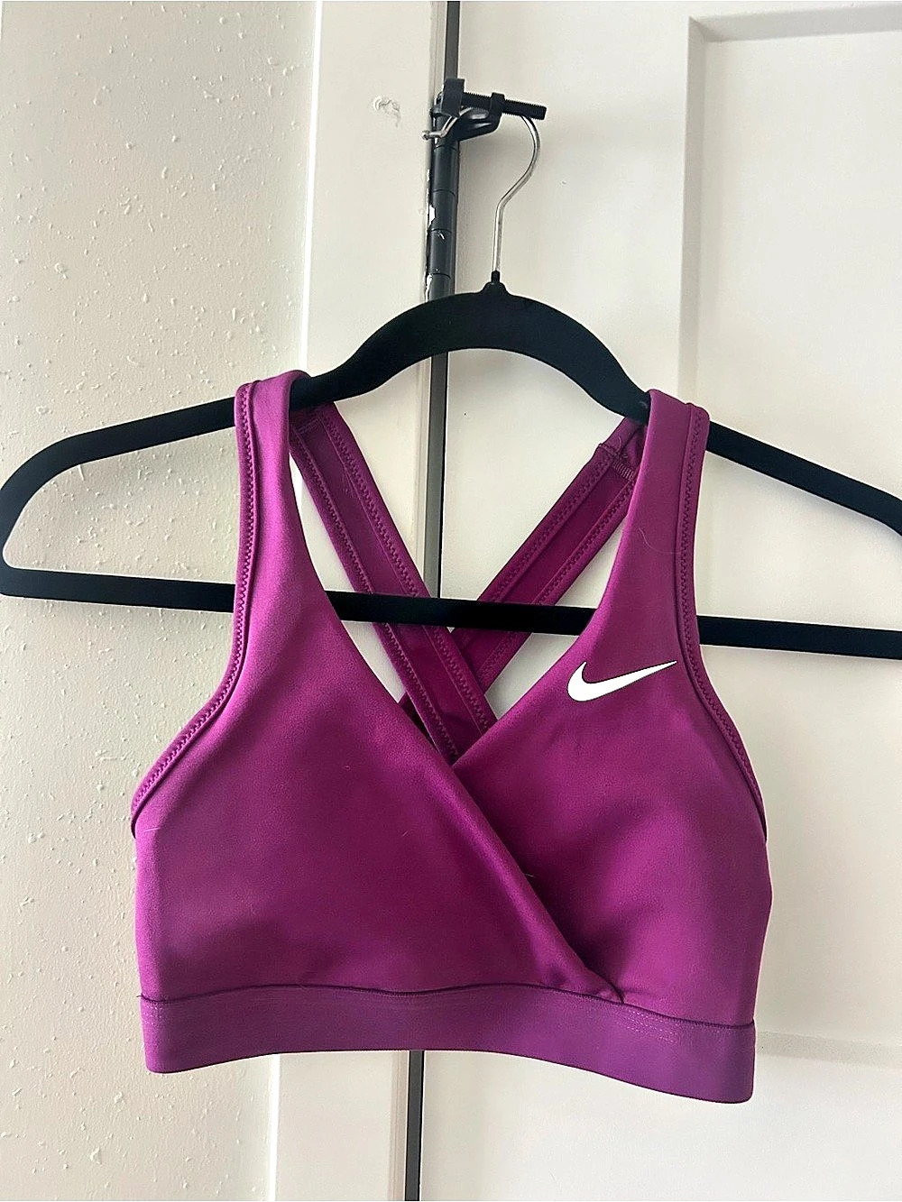 Nike Indy Strappy Adjustable Sports Bra Purple